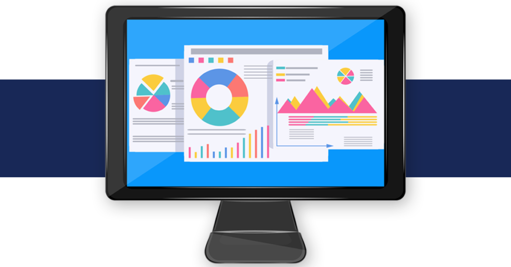 illustration of a marketing dashboard